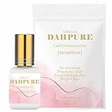 DAHPURE Extra Strong DIY Lash Extension Glue, Hypoallergenic Cluster Lash Glue, Last 3 Weeks Semi Permanent Lash Glue, Waterproof Self Application No Fume Home Use