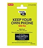 Straight Talk Bring Your Own Phone Universal SIM Card Pack - Verizon, Tri-Punch Bundle Kit