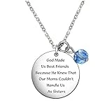 De&ai Sister Gifts for Sister Necklace birthday jewelry birthday necklace Christmas necklace best friends wedding necklace best friend gift best friend Choker BFF Choker Best Friend necklace
