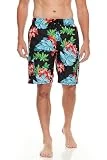Kanu Surf Men's Infinite Swim Trunks (Regular & Extended Sizes), Bermuda Black, XX-Large