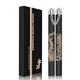 MARCOLO Flexible Rubber Nunchucks for Kids and Adults,Safe Training Nunchucks/Nunchakus with Steel Swivel Chain(Black)