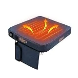 MYDAYS Portable Heated Seat Cushion, Memory Foam Heating Seat Pad for Outdoor Stadium Bleacher Camping, Power Bank Not Included（Blue）
