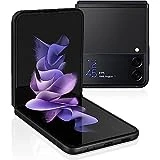 SAMSUNG Galaxy Z Flip 3 5G Factory Unlocked Android Cell Phone US Version Smartphone Flex Mode Intuitive Camera Compact 128GB Storage US Warranty, Phantom Black (Renewed)