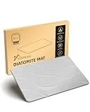 VOPEAK Stone Bath Mat, Quick Dry Bath Mat, Diatomaceous Earth Bath Mat with Non-Slip Mat, Super Absorbent Bathroom Floor Mat, Easy to Clean Natural Stone Bath Mats for Bathroom Kitchen, 23.5'× 15'