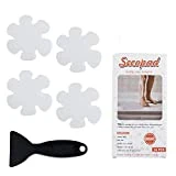 Secopad Bathtub Stickers Non-Slip, 24PCS Safety Shower Treads Adhesive Appliques with Premium Scraper