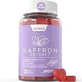 Saffron Supplement Gummies - 100% Pure Saffron Extract Whole Herb Gummies with Honey for Boost Energy, Vitamin B6, B12, D3, C - Sugar Free - Organic, Vegan, Non-GMO - Mixed Berry Flavor - 60 Cts