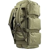 Large Military Duffle Bag, Deployment Bag Load Out Bag Sports Equipment Travel Luggage Bag with Detachable Backpack Straps (100L)