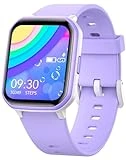 Kids Smart Watch for Girls,IP68 Waterproof Kids Fitness Tracker Watch with 1.5 Inch DIY Face,Heart Rate Sleep Monitor,19 Sport Modes,Calories Counter,Alarm Clock,Great Gifts for Children 6+ (Purple)