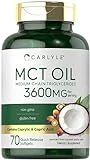 Carlyle MCT Oil Capsules 3600 mg | 70 Softgels | Keto Coconut Oil Pills | Non-GMO & Gluten Free Supplement