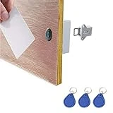 ETEKJOY RFID Electronic Cabinet Lock Hidden DIY for Wooden Cabinet Locker Drawer Cupboard (Gray)