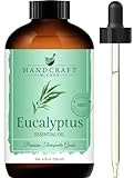 Handcraft Eucalyptus Essential Oil - 100% Pure & Natural - Premium Therapeutic Grade with Premium Glass Dropper - Huge 4 fl. Oz