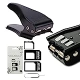 MMOBIEL Universal 3 in 1 / Standard/Micro/Nano Sim Card Cutter incl. 3 SIM Adapters and 1 SIM Card Eject Pin