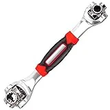 iPstyle Universal Wrench 48 in 1 Socket Wrench Multifunction Wrench Tool with 360 Degree Rotating Head, Spanner Tool for Home and Car Repair