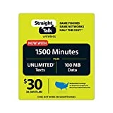 Straight Talk $30 30 Day Service Card (Basic phones only; No smartphones)