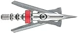 RAGE Hypodermic Crossbow Broadhead, 100g, Multi (39600),silver