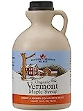 Hidden Springs Maple Organic Vermont Maple Syrup, Grade A Amber Rich, 32 Ounce, 1 Quart, Family Farms, BPA-free Jug