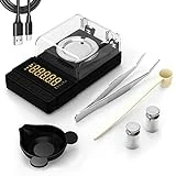 MAXUS Digital Milligram Scale 50g/0.001g, Compact Mg Scale with 20g Calibration Weight and Accessories, Black Powder Scale for Reloading