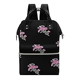 FunnyStar Hope Breast Cancer Awareness Women Laptop Backpack Travel Nurse Shoulder Bag Casual Mommy Daypack Black-style 0ne size