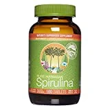 Nutrex Hawaii, Pure Hawaiian Spirulina - 1000 mg Tablets - Hawaiian Grown Natural, Nutrient Rich Superfood - Immune Support, Detox & Energy – Vegan Complete Protein, Non-GMO, Original, 180 Count