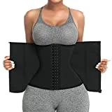 FeelinGirl Waist Trainer for Women Lower Belly Fat Under Clothes Tummy Control Waist Cincher Corset Waist Stomach Wraps