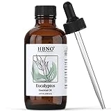 HBNO Eucalyptus Essential Oil - Huge 4 oz (120ml) Value Size - Natural Eucalyptus Globulus Oil, Steam Distilled - Perfect for Cleaning, Aromatherapy, DIY, Soap & Diffuser - Eucalyptus Essential Oils