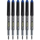 PILOT Varsity Disposable Fountain Pens, Blue Ink, Medium Point, Pack of 6