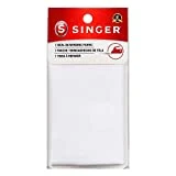 SINGER 00097 Iron-On Mending Fabric, Fabric Patch For Mending ClothesWhite