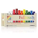 Hagoromo Fulltouch Color Chalk Non-Toxic - [12 Pcs/10 Color Mix] 1 Box, Assorted Dustless Washable Chalk for Kids, Professional Use, Sidewalk, Chalk Board, Blackboard