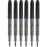 Pilot Varsity Disposable Fountain Pens, Black Ink (90010), Pack of 6