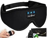 MUSICOZY Sleep Headphones Bluetooth 5.2 Headband Sleeping Headphones Sleep Eye Mask, Wireless Music Earbuds Earphones for Side Sleepers Men Women Air Travel Cool Tech Gadgets Unique Gifts