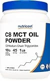 Nutricost C8 MCT Oil Powder 1LB (16oz) - 95% C8 MCT Oil Powder