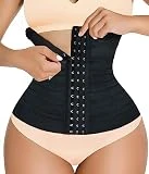 LODAY Compression Short Torso Waist Training Trainer Slimmer Body Shapewear (XL, Black)