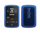 iShoppingdeals Silicone Case for Sandisk Clip Jam (SDMX26) MP3 Player (Released in 2015), Soft Rubber Skin Bumper Cover, Navy Blue