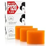 Kojie San Skin Brightening Soap – The Original Kojic Acid Soap that Reduces Dark Spots, Hyper-pigmentation, & other types of skin damage – 100g x 3 Bars