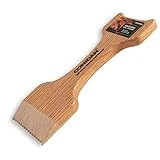 CONSDAN Grill Scraper, Soild Oak Wooden Grill Brush, Grill Scraper for Outdoor Grill, Bristle Free Grill Scrapers, Grill Grate Cleaner Safe Wood Grill Brusher