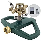 Melnor 65163AMZ Metal Pulsating Sprinkler Bundle, Green