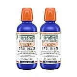 TheraBreath Healthy Gums Mouthwash, Clean Mint, Antigingivitis, Dentist Formulated, 16 Fl Oz (2-Pack)