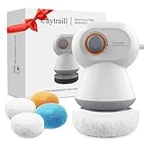 Caytraill New Upgraded Cellulite Massager, Body Sculpting Machine with 4 Washable Pads, Handheld Massager for Belly, Legs, arms and Thighs