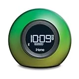 iHome Alarm Clock Radio with Bluetooth Speaker and Color Changing Lamp, USB Charging, and Speakerphone for Home, Office, or Dorm (IBT29BX6)