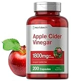 Apple Cider Vinegar Capsules | 1800mg | 200 Pills | Non-GMO, Gluten Free Supplement | by Horbaach