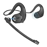 BANIGIPA Bluetooth Headset with Removable Microphone, Noise Cancelling Wireless Headset for Phones Laptop Computer PC, Open Ear Headphones for Office Meeting Running Cycling Driving Working-12 Hrs