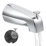 Dreyoo Universal Bathroom Tub Spout Compatible with Westbrass E531D-1F-62, Fits 4 Inch Reach Wall Front Mount Tub Spout with Shower Diverter 1/2'' IPS Inside Thread Bathtub Faucet(Chrome)