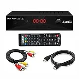 Digital TV Converter Box, ATSC Cabal Box - ZJBOX for Analog HDTV Live1080P with TV Recording&Playback,HDMI Output,Timer Setting TV Tuner Function Set Top Box Digital Channel Free