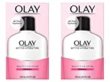 Olay Face Moisturizer, Active Hydrating Beauty Fluid Lotion, Original Facial Moisturizer, 4 Oz. (Pack of 2) Packaging may Vary