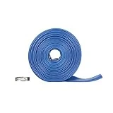 Blue Devil 75-Foot Backwash Hose for Pool with Hose Clamp, 2' W x 75' L