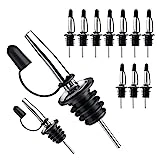 Pafusen 12 Pack Liquor Pour Spout, Pour Spouts for Bottles, Liquor Bottle Pourers for Alcohol, Liquor Pourers with Dust Caps, Speed Pourers, Bar Bartender Accessories, Gift for Bartender