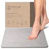 Lifetime Essentials Co. Stone Bath Mat – Diatomaceous Earth, Shower Mat,Quick Dry Bath Mat, Bath Mat Stone Absorbing, Stone Bathroom Mat, Non Slip Bath Mat for Shower, Stone Bath Mat Large