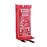 C CRYSTAL LEMON Fire Blanket for Kitchen, Suppression Blanket for Emergency, Survival Safety Cover, Fiberglass, 39x39 inches