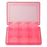 Gam3Gear 28 in 1 Game Card Memory Card Stylus Storage Case for Nintendo 3DS 3DS XL Pink