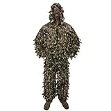 Arcturus Realtree Edge 3D Leaf Ghillie Suit - Over 1,000 Laser-Cut Leaves | Lightweight, Breathable Camouflage for Hunting, Paintball & Airsoft (Realtree Edge, XL/XXL)